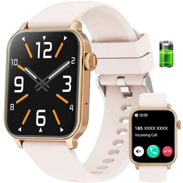 Main image of 2025 New Extra Long Battery Smartwatch (Answer/Make Calls/600mAh/ 100+ Sport Modes), 1.85-Inch, with Activity Fitness Tracker, fits for Android and iPhone DevicesPink