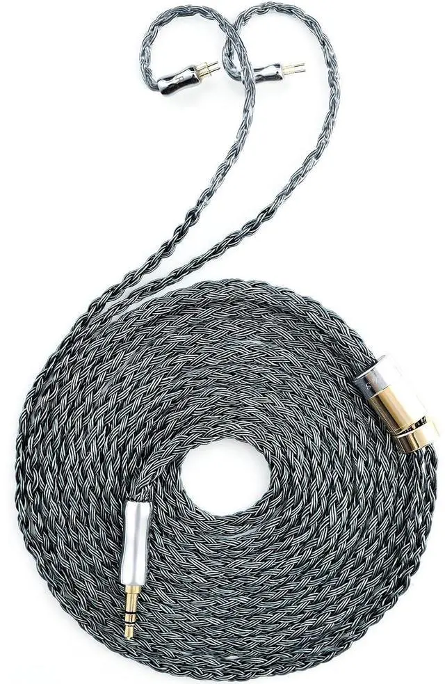 Main image of Tipsy Melody 3 IEM Upgrade Cable, 6.5ft (2m) Long, Enhanced Mids & Bass, 24-Core Silver-Plated, Deep Green (0.78mm-2 Pin)