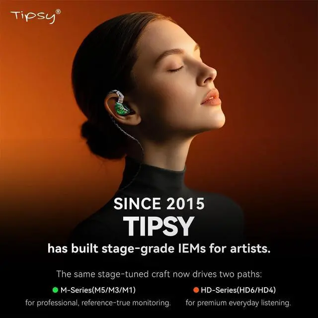 Alt view image 2 of 7 - Tipsy Melody 3 IEM Upgrade Cable, 6.5ft (2m) Long, Enhanced Mids & Bass, 24-Core Silver-Plated, Deep Green (0.78mm-2 Pin)
