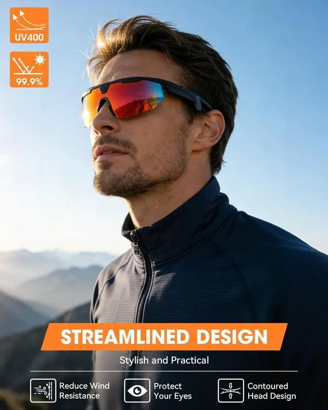 Alt view image 2 of 7 - Mingtawn Smart Glasses with 4K HD Anti-Shake Camera & 3D Stereo Speakers | Polarized UV400 Sports Sunglasses | Bluetooth AI Glasses for Outdoor Video, Photos & Music | HiFi Audio Action Camera (Black)