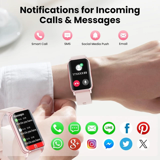Alt view image 2 of 7 - Smart Watch for Men Women (Answer/Make Calls), 1.57" Curved Screen Fitness Tracker, smartwatch with 24/7 Heart Rate/Sleep Monitor, Two Straps Activity Trackers, Compatible with Android & iOS