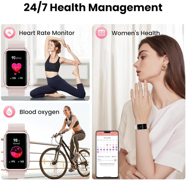 Alt view image 5 of 7 - Smart Watch for Men Women (Answer/Make Calls), 1.57" Curved Screen Fitness Tracker, smartwatch with 24/7 Heart Rate/Sleep Monitor, Two Straps Activity Trackers, Compatible with Android & iOS