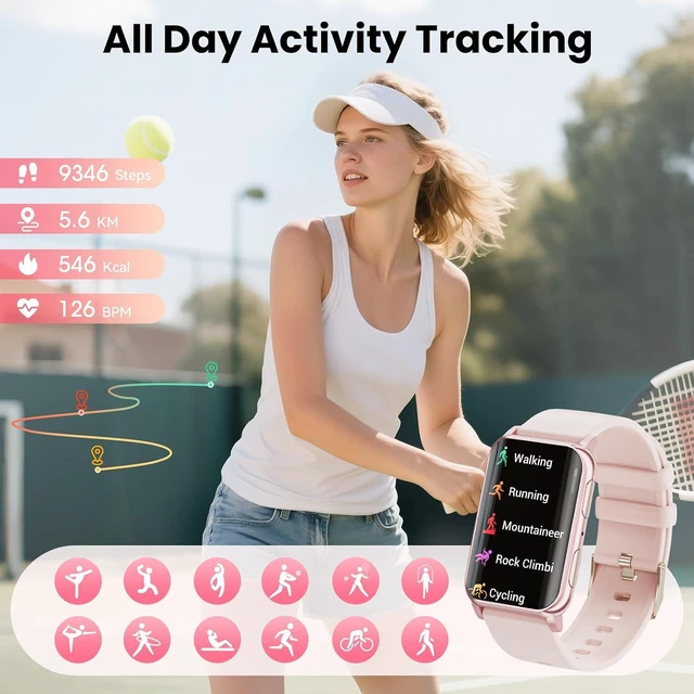 Alt view image 7 of 7 - Smart Watch for Men Women (Answer/Make Calls), 1.57" Curved Screen Fitness Tracker, smartwatch with 24/7 Heart Rate/Sleep Monitor, Two Straps Activity Trackers, Compatible with Android & iOS