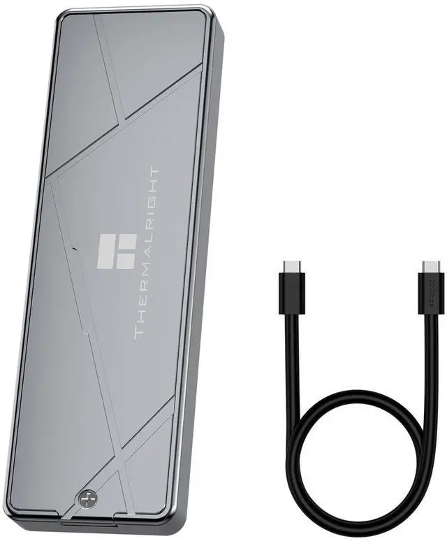 Main image of HR-EB115 20G C Grey-Aluminum housing with Active Cooling,NVMe Protocol Enclosure.USB 3.2 Gen 2, 20Gbps high-Speed Transfer.Suitable for Computers, Tablets, etc. Stable Transmission, Grey