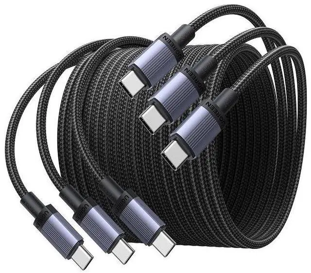 Main image of UGREEN 240W USB C Cable 3-Pack, Fast Charging for Laptops & Phones, 6.6FT