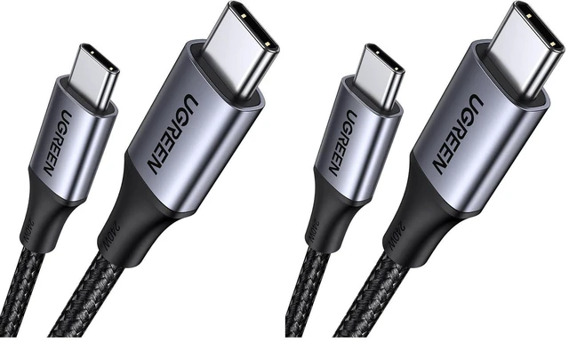 Main image of UGREEN 240W USB C to USB C Cable, Fast Charging USB C Cable for iPhone 17 Pro Max/16, Samsung Galaxy S25/S24, MacBook Pro/Air, iPad Pro/Air/Mini, Dell XPS, 6.6FT (Pack of 2)