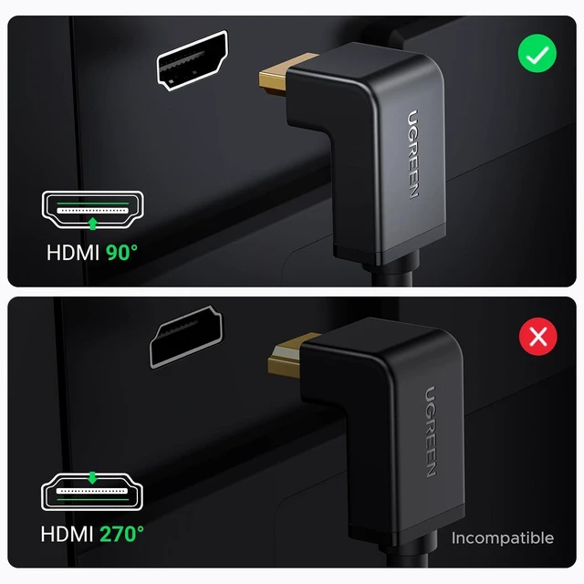 Alt view image 4 of 7 - 4K@60Hz 90 Degree HDMI 2.0 Cable Right Angle, 3.3FT
