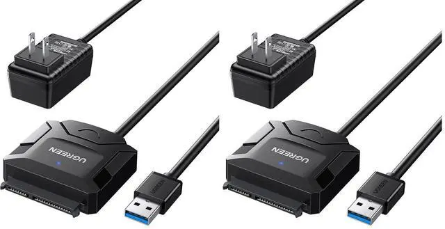 Main image of UGREEN SATA to USB 3.0 Adapter Cable for 2.5/3.5-Inch HDD/SSD (Pack of 2)