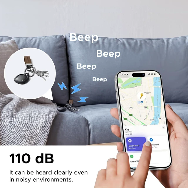 Alt view image 5 of 7 - UGREEN FineTrack Mini Duo2 Bluetooth Tracker Tags 4 Pack