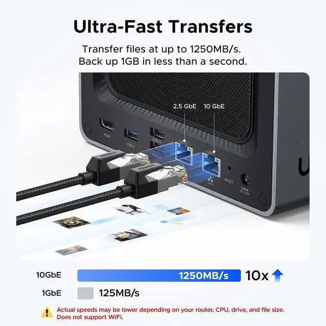 Alt view image 4 of 7 - UGREEN DXP4800 Plus 4-Bay NAS for Families, Creators & Small Teams
