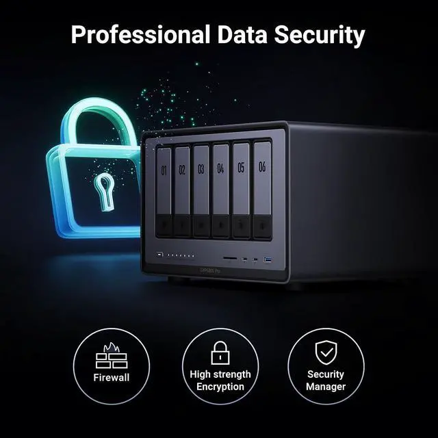 Alt view image 7 of 7 - UGREEN NAS DXP6800 Pro 6-Bay for Teams, Small Businesses File Server