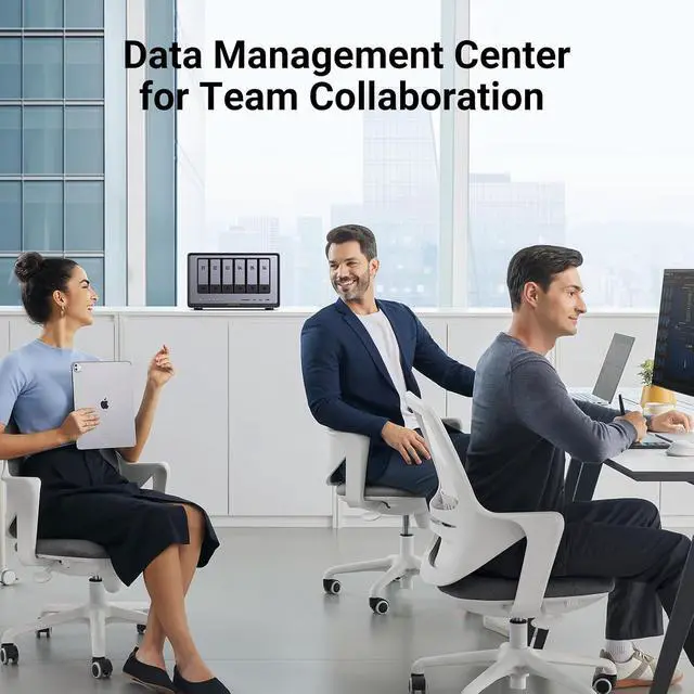 Alt view image 6 of 7 - UGREEN NAS DXP6800 Pro 6-Bay for Teams, Small Businesses File Server