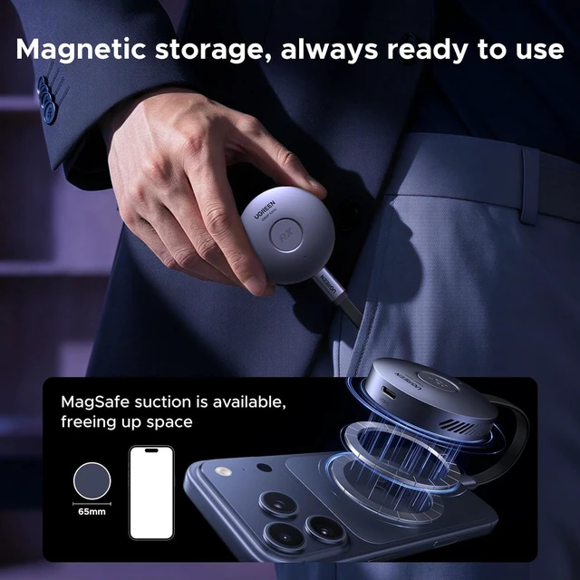 Alt view image 7 of 7 - Magnetic Wireless USB C Transmitter and HDMI Receiver 164FT/50M