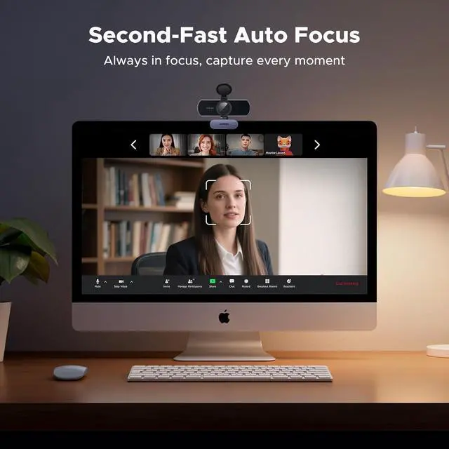 Alt view image 5 of 7 - UGREEN 4K@30fps Webcam for PC Ultra HD Web Camera with Noise-canceling Mics