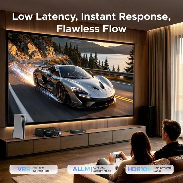 Alt view image 5 of 7 - UGREEN 8K@60Hz HDMI 2.1 Switch 3 in 1 Out, with Remote, VRR, 4K@240Hz