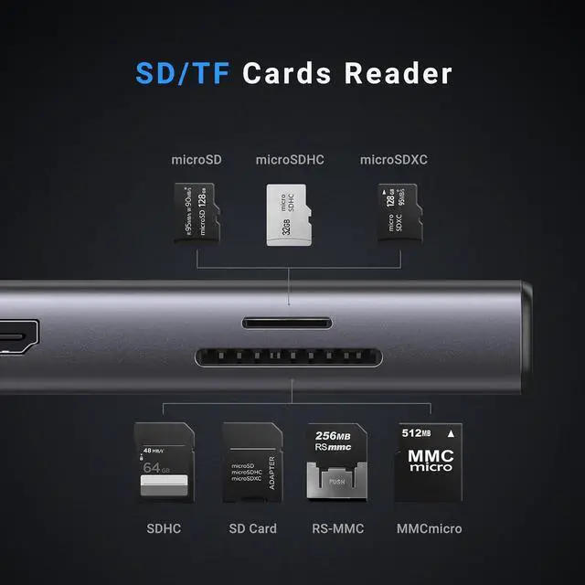 Alt view image 7 of 7 - UGREEN Revodok Pro 9-in-1 USB-C Hub 10Gbps 4K HDMI