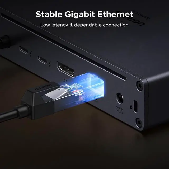 Alt view image 7 of 7 - UGREEN Maxidok Thunderbolt 5 Docking Station, Triple 4K@144Hz, 3xTBT5 Port