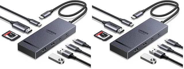 Main image of UGREEN Revodok Pro USB C Hub for Laptop 8 in 1 MacBook 4K 60Hz HDMI (Pack of 2)