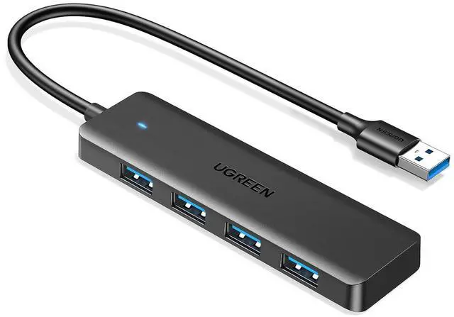 Main image of UGREEN USB 3.0 Hub, 4 Ports USB A Splitter Ultra-Slim USB Expander, 0.5 ft
