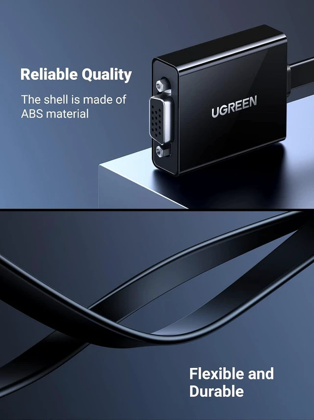 Alt view image 6 of 7 - Active HDMI to VGA Adapter with 3.5mm Audio Jack