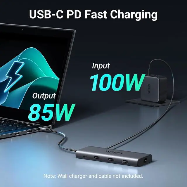 Alt view image 5 of 7 - UGREEN USB C Docking Station Dual Monitor, 10-in-1 Laptop Dock with 2 HDMI