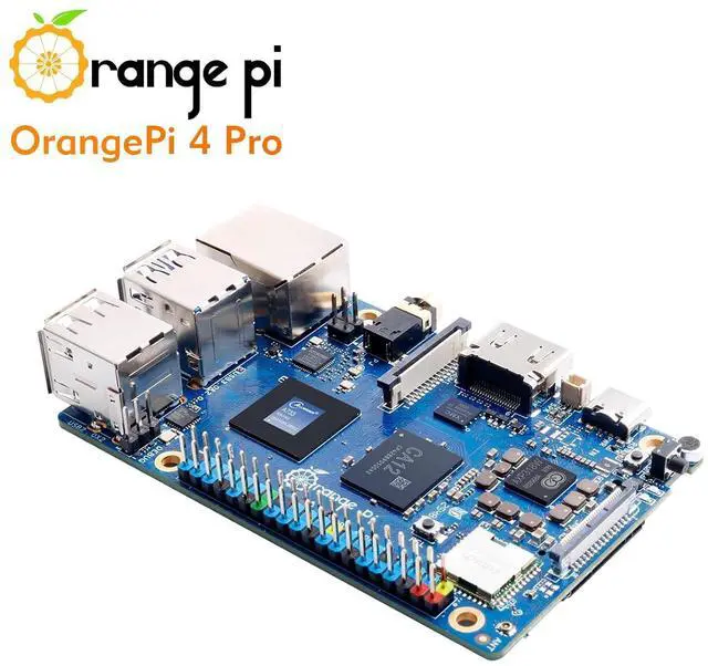 Alt view image 7 of 7 - Orange Pi 4 Pro 12GB LPDDR5 8 Core 64 Bit Single Board Computer, 3TOPS AI NPU Allwinner A733 WiFi 6 & Bluetooth 5.4 Frequency 2.0GHz Mini PC Run Android, Linux, Orange Pi OS