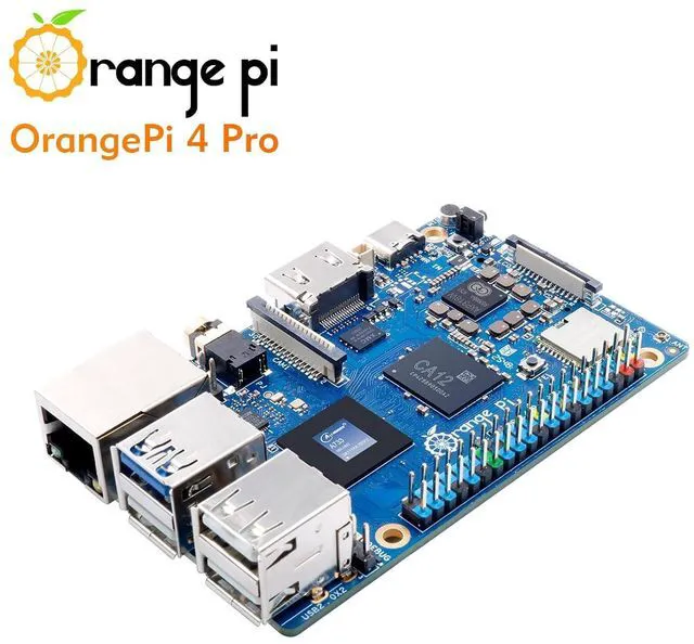 Alt view image 6 of 7 - Orange Pi 4 Pro 6GB LPDDR5 8 Core 64 Bit Single Board Computer, 3TOPS AI NPU Allwinner A733 WiFi 6 & Bluetooth 5.4 Frequency 2.0GHz Mini PC Run Android, Linux, Orange Pi OS