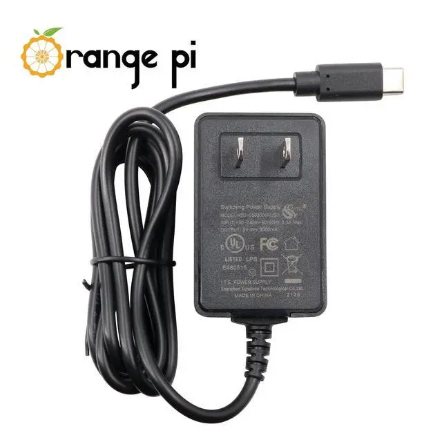 Alt view image 3 of 7 - Orange Pi 5V3A USB C Power Supply Adapter - Multiple Circuit Protection, Compatible with Orange Pi 3 LTS, Zero 3, 3B, Zero 2W, CM4