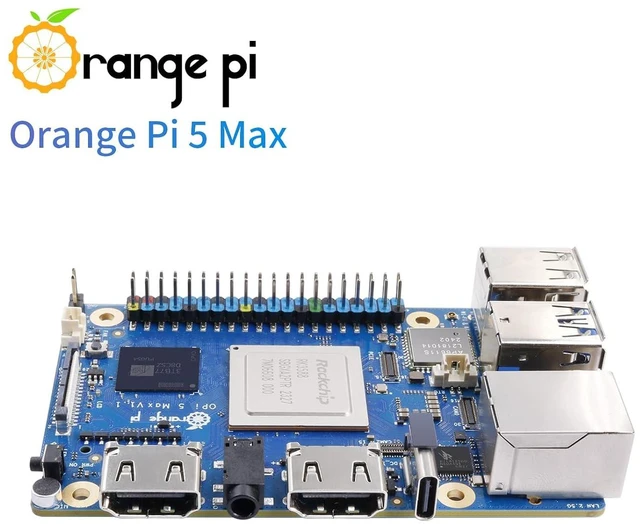 Alt view image 7 of 7 - Orange Pi 5 Max 16GB RAM LPDDR5 Rockchip RK3588 Development Board, 8K Video Decoding 2.4GHz Frequency M.2 PCIE 2.5G LAN Wi-Fi 6E+BT 5.3/BLE Single Board Computer