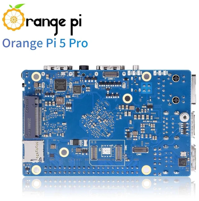 Alt view image 6 of 7 - Orange Pi 5 Pro 8GB LPDDR5 RK3588S 8 Core 64 Bit Single Board Computer, 8K Video Decoding 2.4GHz Frequency WiFi Bluetooth Open Source Board Run Orange Pi OS, Android, Debian, Ubuntu