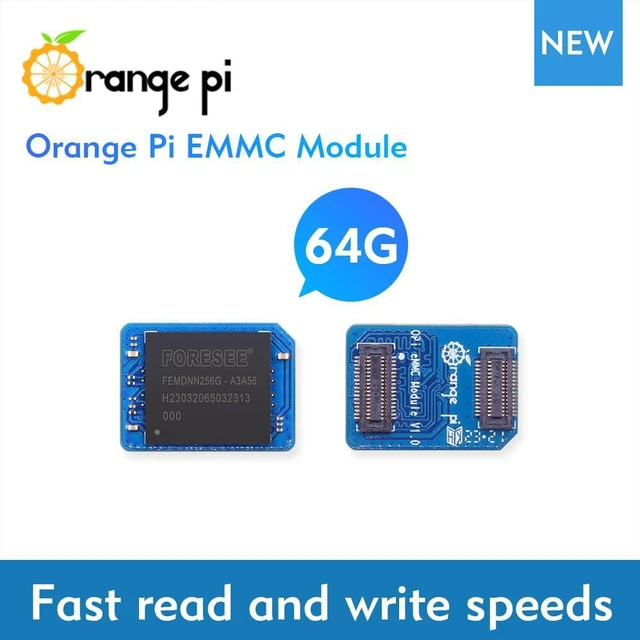 Alt view image 2 of 5 - Orange Pi 64GB EMMC Module Fast Read and Write Speeds, Support for 5 Plus, 5 Pro, Pi 3B Single Board Computer (64GB)