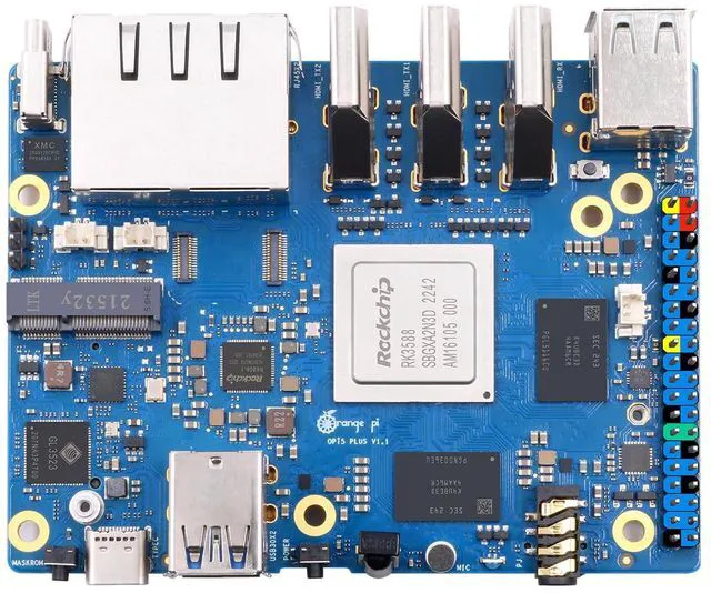 Main image of Orange Pi 5 Plus 16GB Rockchip RK3588 8 Core 64 Bit Single Board Computer, 2.4GHz Frequency 8K Video Decoding Open Source Development Board Run Orange Pi OS, Android, Debian, Ubuntu (5 Plus 16G)