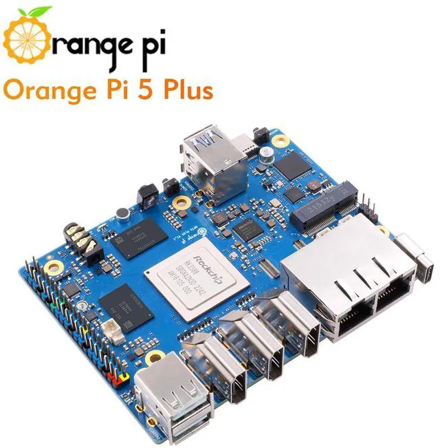 Alt view image 7 of 7 - Orange Pi 5 Plus 16GB Rockchip RK3588 8 Core 64 Bit Single Board Computer, 2.4GHz Frequency Open Source Development Board Run Orange Pi OS, Android, Debian, Ubuntu (5 Plus 16GB+Supply)