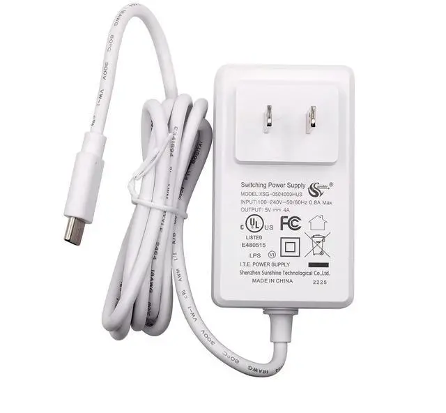 Main image of Orange Pi 5 5V4A Type-C Power Supply Adapter - Multiple Circuit Protection USB C Charger Transformer Compatible with Orange Pi 5, 5 Pro, CM5, 5B/5 Plus, Pi 800, 4 LTS