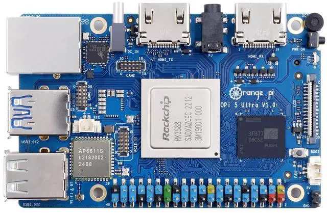 Main image of Orange Pi 5 Ultra 16GB RAM LPDDR5 Rockchip RK3588 Development Board, 2.4GHz Frequency 8K Video Decoding M.2 PCIE 2.5G LAN Wi-Fi 6E+BT 5.3/BLE Single Board Computer