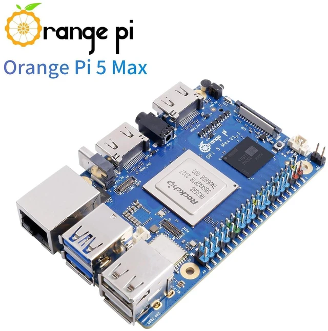 Alt view image 7 of 7 - Orange Pi 5 Max 16GB RAM LPDDR5 8 Core 64 Bit Rockchip RK3588 Development Board, 8K Video Decoding 2.4GHz Frequency M.2 PCIE 2.5G LAN Single Board Computer