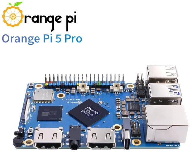 Alt view image 5 of 7 - Orange Pi 5 Pro 8GB LPDDR5 RK3588S 8 Core 64 Bit Single Board Computer, 8K Video Decoding 2.4GHz Frequency WiFi Bluetooth Open Source Board Run Orange Pi OS, Android, Debian, Ubuntu