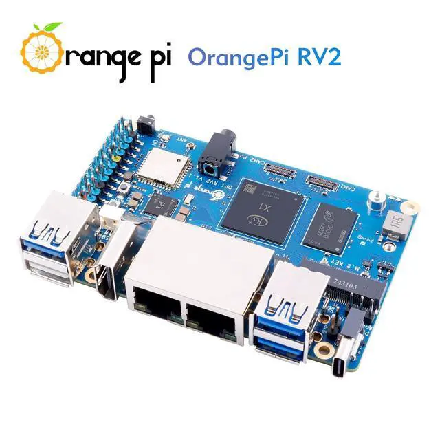 Alt view image 7 of 7 - Orange Pi RV2 4GB RAM LPDDR4X RISC V 8 Core 2Tops Al Arithmetic Power Development Board, Wi-Fi 5+BT 5 with BLE Support Single Board Computer Run Ubuntu24.04 (4GB+Supply)