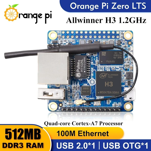 Alt view image 6 of 6 - Orange Pi Zero LTS AllWinner H3 512MB Quad-Core, Open-Source Single Board Computer, Run Android, Ubuntu, Debian Image