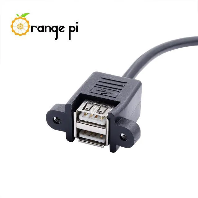 Alt view image 3 of 7 - Generic Orange Pi 5 Pro USB 2.0 to Serial (9 Pin) Converter Cable, Motherboard 9 Pin to USB2.0 Two-Port Extension Series Cable Compatible with Orange Pi 5 Pro