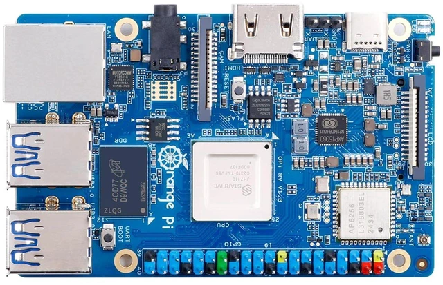 Main image of Orange Pi RV 4G RAM RISC V 4 Core LPDDR4 1.5GHz Frequency Development Board, 4K Video Decoding Wi-Fi 5+BT 5 Orange Pi RV Single Board Computer Run Debian