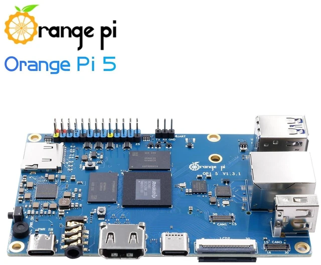 Alt view image 6 of 6 - Orange Pi 5 8G Rockchip RK3588S 8 Core 64 Bit Single Board Computer, 2.4GHz Frequency Open Source Development Board Mini PC Desktop Run Orange Pi OS, Android12, Debian11