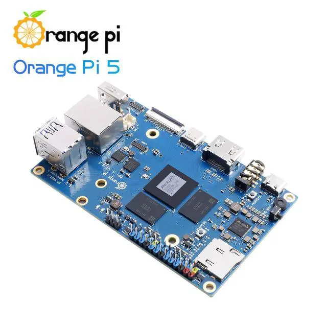 Alt view image 5 of 6 - Orange Pi 5 8G Rockchip RK3588S 8 Core 64 Bit Single Board Computer, 2.4GHz Frequency Open Source Development Board Mini PC Desktop Run Orange Pi OS, Android12, Debian11