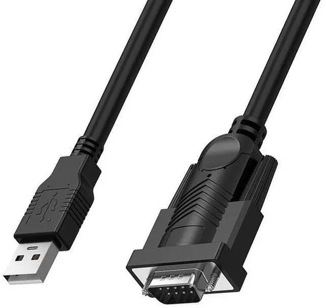 Alt view image 2 of 5 - USB to RS232 universal serial cable USB to DB9 pin COM debugging cable PLC engraving machine communication data cable 1.5m