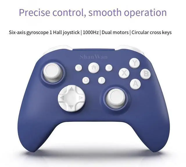 Alt view image 2 of 5 - Gamepad Q34B Wireless Bluetooth Switch PC Universal Starlight Valley Mario Landline Live Football Special Gyroscope Dual Hall Joystick Xbox Layout