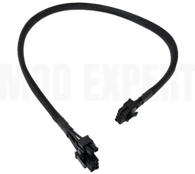 Alt view image 7 of 7 - 6+2Pin PCIe 8Pin Graphics Card GPU Power Cable for SEASONIC GX-1000 1000W, GX-850 850W, GX-750 750W, GX-650 650W, GX-550 550W FOCUS+ GOLD Modular Power, 18AWG Sleeved Net 60CM/23.62inch