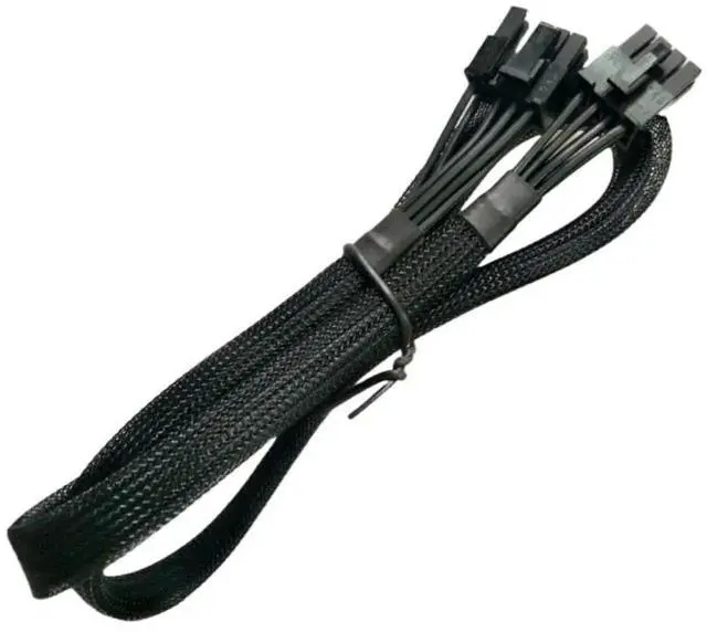 Alt view image 5 of 7 - 6+2Pin PCIe 8Pin Graphics Card GPU Power Cable for SEASONIC GX-1000 1000W, GX-850 850W, GX-750 750W, GX-650 650W, GX-550 550W FOCUS+ GOLD Modular Power, 18AWG Sleeved Net 60CM/23.62inch