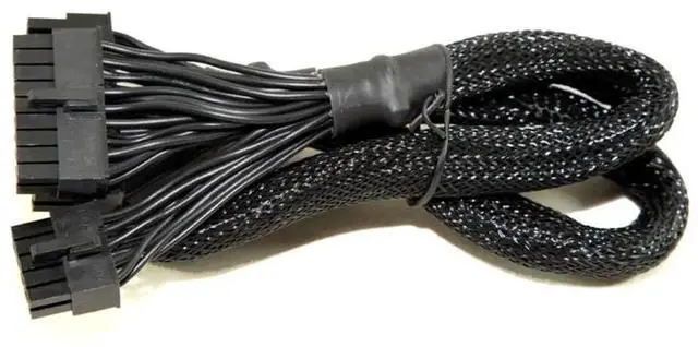 Main image of 18+10Pin to 20+4Pin ATX 24Pin Main Power Supply Cable for SEASONIC FOCUS PLUS Gold 850W, 750W, 650W, 550W GX Series Modular Power, Sleeved Net 60CM 18AWG