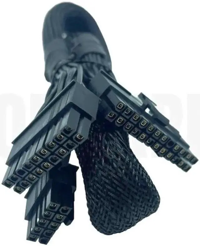 Alt view image 4 of 6 - 18+10Pin to 20+4Pin ATX 24Pin Main Power Supply Cable for SEASONIC FOCUS PLUS Gold 850W, 750W, 650W, 550W GX Series Modular Power, Sleeved Net 60CM 18AWG