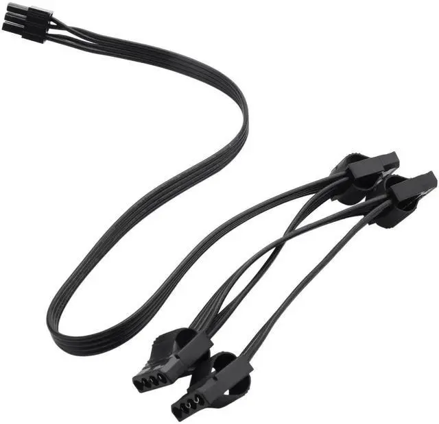 Main image of 6Pin to 4x Molex IDE 4Pin Straight, Peripheral Perif PATA Power Cable for Seasonic PRIME Platinum 1600W 1300W 1200W 1000W 850W